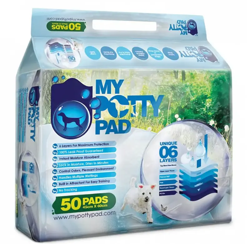 (原箱優惠)My Potty Pad 殿堂吸寵物尿墊 ( 原味 ) 45cm x 60cm 50片裝  x4