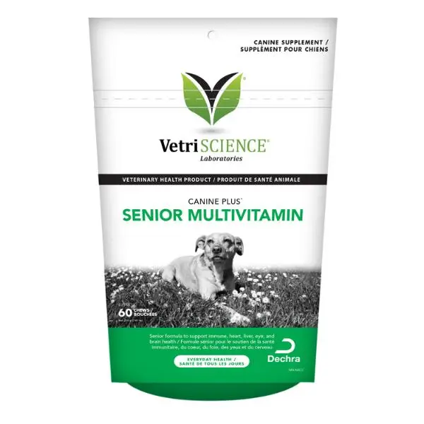 VetriScience Canine Plus Multivitamin 老年犬多種維生素咀嚼肉粒 60粒 (袋裝)
