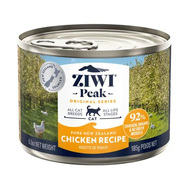 ZIWI Peak 鮮肉放養雞配方 貓貓罐頭185g x 6