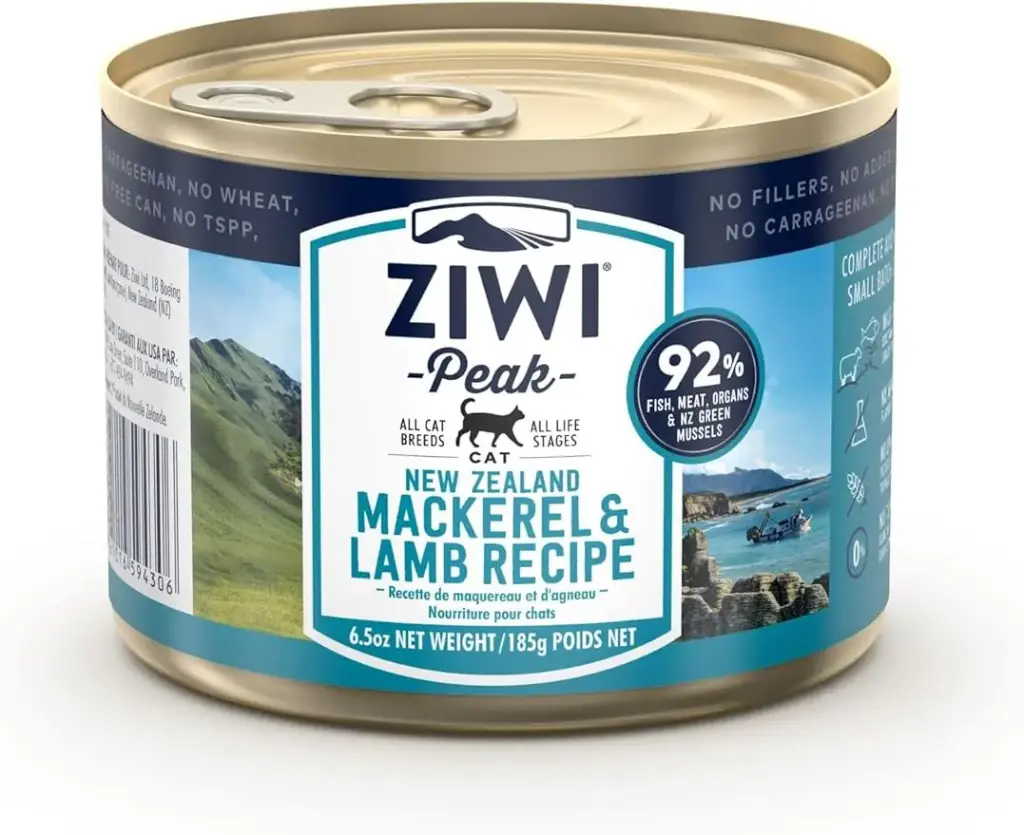 Ziwi Peak 鮮肉貓貓罐頭 鯖魚及羊肉配方 185gx6