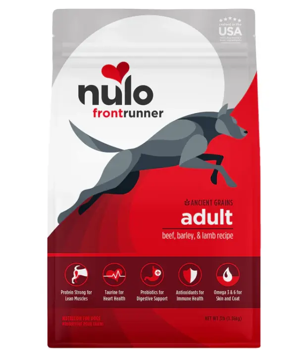 Nulo Frontrunner High-Protein Kibble Beef, Barley & Lamb Recipe Dry Dog Food 3lb