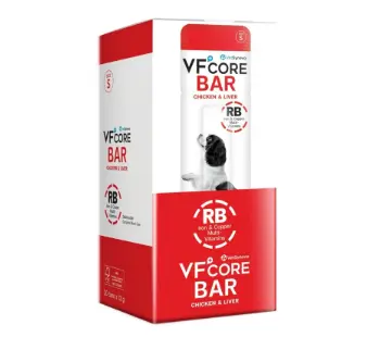 VF+Core RB Iron & Copper Multi-Vitamins (Chicken & Liver) Bar Treats for Dogs 12g x20 (RB)