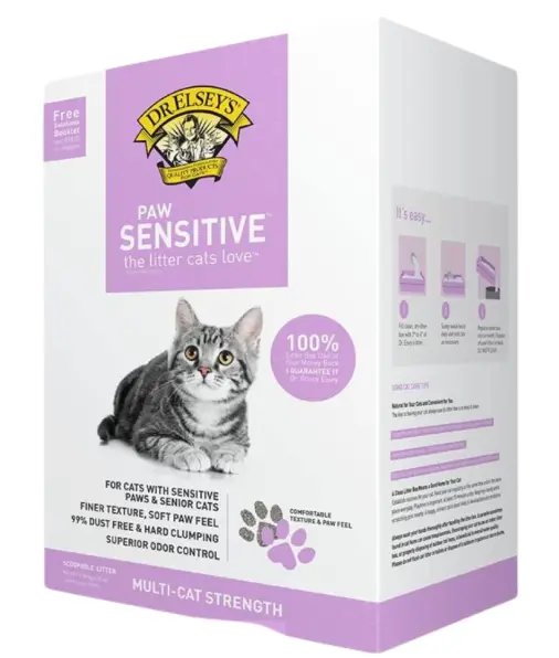 Dr.Elsey's Paw Sensitive Clumping Clay Cat Litter 20lb (Box)