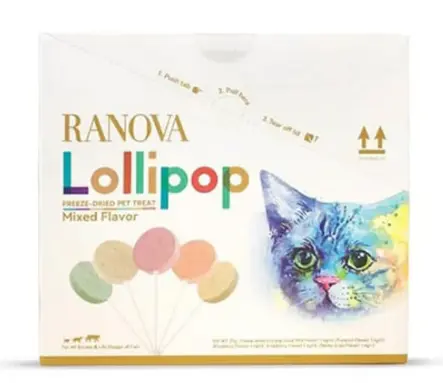 Ranova Freeze-dried Lollipop (Mixed Flavor) Cat Treats 1.4g x15
