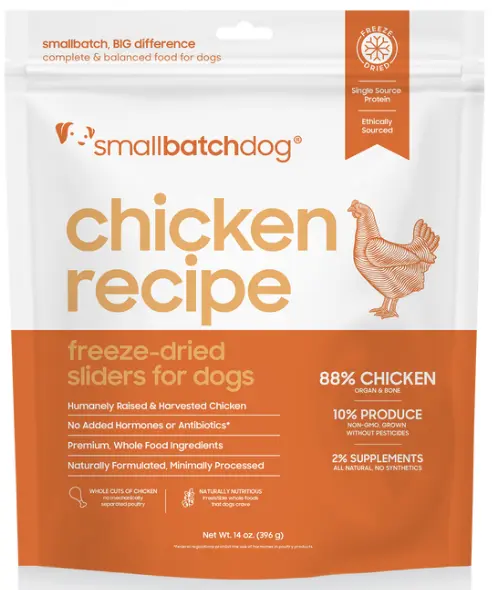 Smallbatch Chicken Freeze Dried Dog Food 14oz