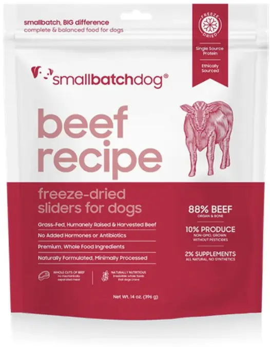 Smallbatch 牛肉主食凍乾 狗糧 14oz
