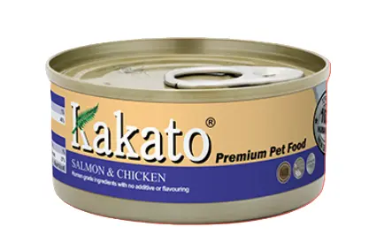 Kakato 卡格  三文魚及雞肉 罐頭  70g (貓狗適用)