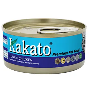 Kakato 卡格  吞拿魚及雞肉 罐頭  70g (貓狗適用)