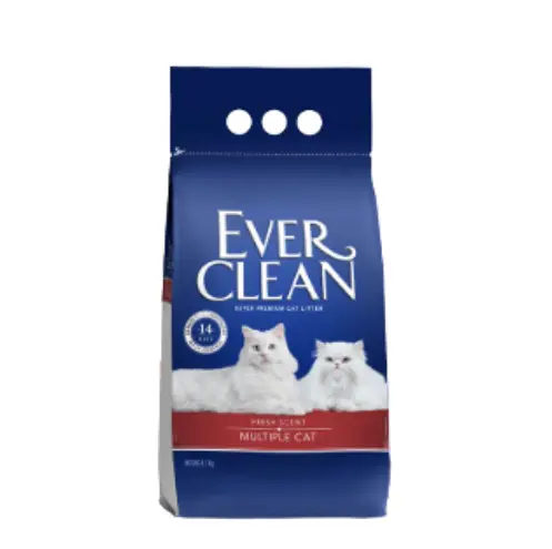 Ever Clean 藍鑽紅標 多貓抑氨(有香味) 礦物貓砂 4.2kg
