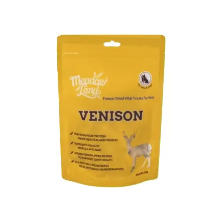Meadow Land Freeze-Dried Venison Treats For Cats & Dogs 50g