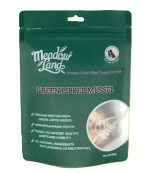 Meadow Land Freeze-Dried Green Lipped Mussel Treats For Cats & Dogs 50g