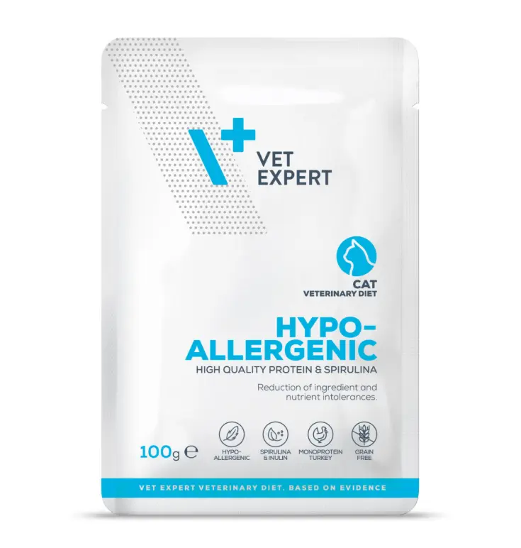 Vet Expert V+ Prescription Diet Hypoallergenic Cat Pouch 100g*12