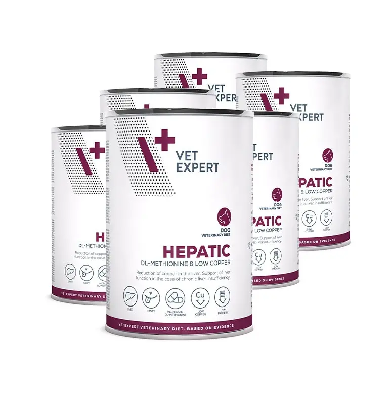 Vet Expert V+ 肝臟 處方狗罐頭 400g *6