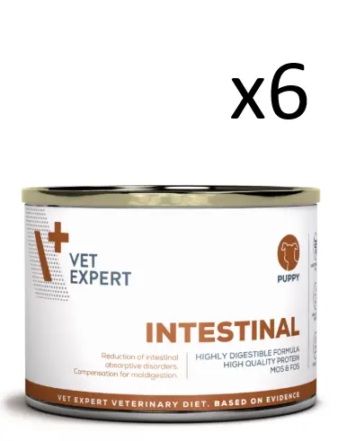 Vet Expert V+ Prescription Diet Intestinal Canned Puppy Food 200g *6