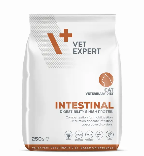 Vet Expert V+ Prescription Diet Intestinal Dry Cat Food 250g