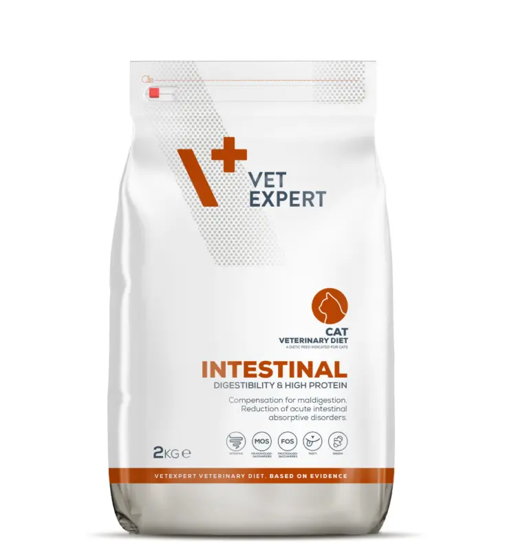 Vet Expert V+ Prescription Intestinal Dry Cat Food 2kg