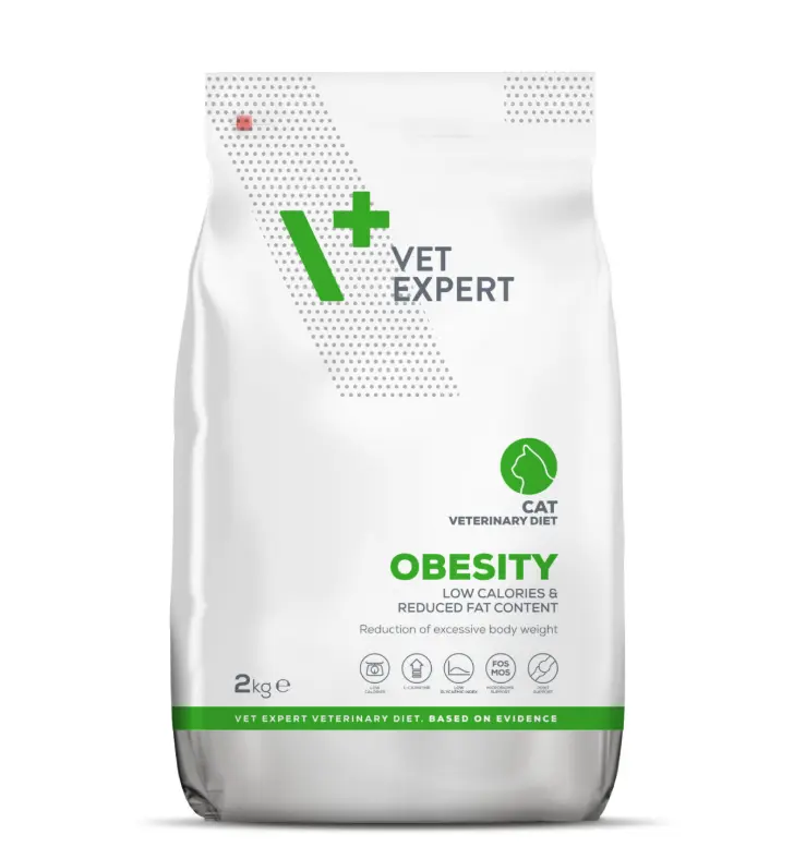 Vet Expert V+ Prescription Diet Obesity Dry Cat Food 2kg