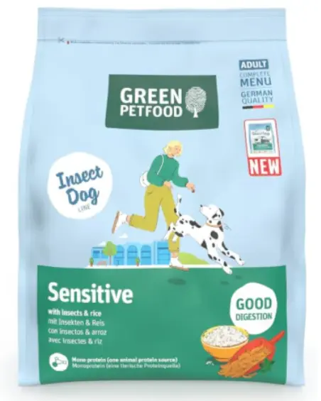 Green Pet Food-Insect Dog Sensitive with Insect Protein & Rice Dog Food 3kg