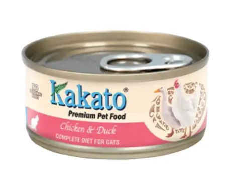 Kakato 卡格  雞肉、鴨肉味 貓罐頭 貓糧 70g 