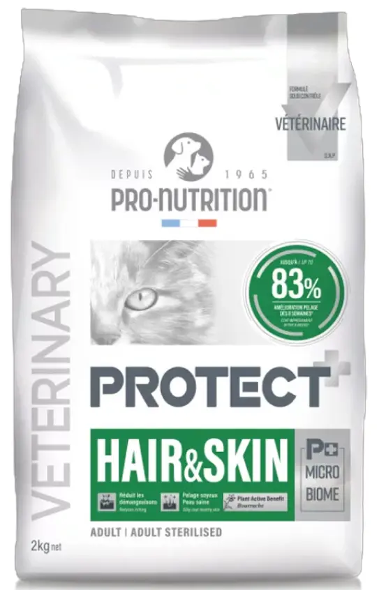 PRO-NUTRITION PROTECT Hair & Skin Dry Cat Food 2KG