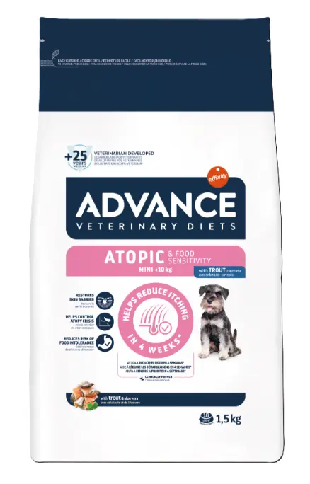 ADVANCE Atopic 皮膚專用 處方糧 小型犬 <10kg 狗乾糧 狗糧 1.5kg