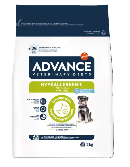 ADVANCE Hypoallergenic 低過敏源專用 處方糧 小型犬<10kg 狗乾糧 狗糧 2kg 