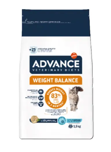 ADVANCE Weight Balance 減肥專用 處方糧  貓乾糧 貓糧1.5kg
