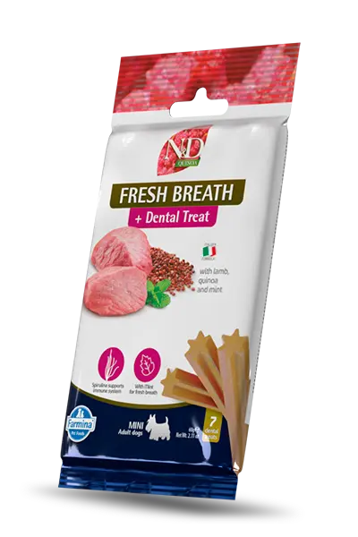 Farmina N&D 天然藜麥羊肉 "Fresh Breath" 小型成犬 潔齒棒7支裝 60g