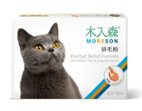 Moreson Hairball Relief Formula - shrimp flavor 15 packs/box