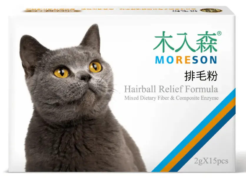 Moreson Hairball Relief Formula - cat grass flavor 15 packs/box