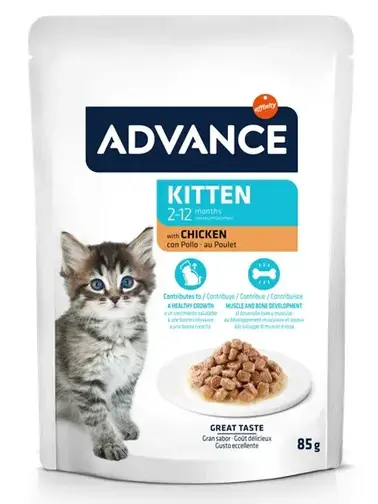 ADVANCE Daily Kitten Chicken flavour in gravy 85g