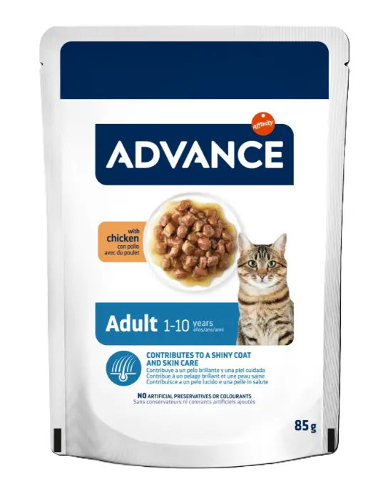 ADVANCE Adult Chicken Flavor Cat Pouch Cat Food 85g