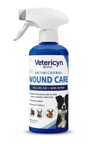 Vetericyn Plus Antimicrobial Wound and Skin Care Liquid for Pets 16oz