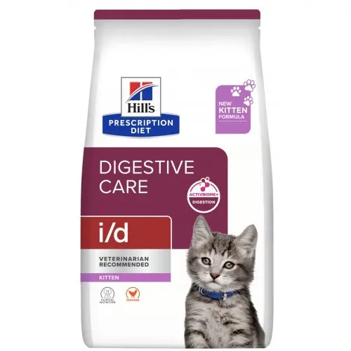 Hill's Prescription Diet i/d Digestive Care (Chicken) Kitten Dry Food 4lbs