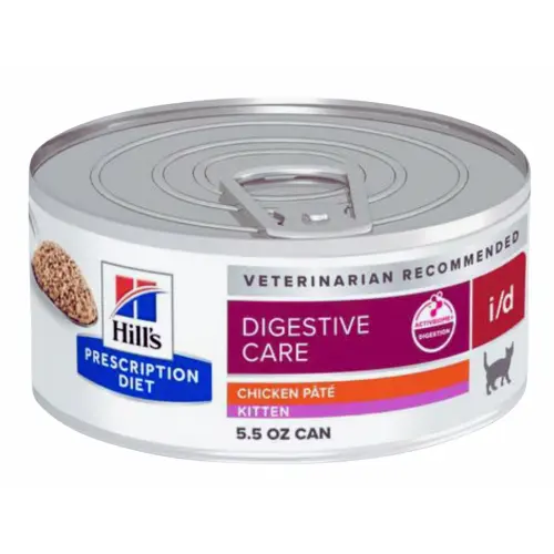 Hill's Prescription Diet i/d Digestive Care (Chicken) Canned Kitten Food 5.5oz x 24
