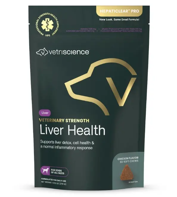 VetriScience Veterinary Strength Liver Health for Dogs 60 pcs