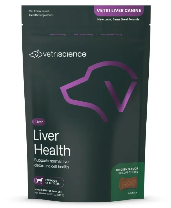 VetriScience 狗狗肝臟健康日常保養嚼錠（60粒裝）