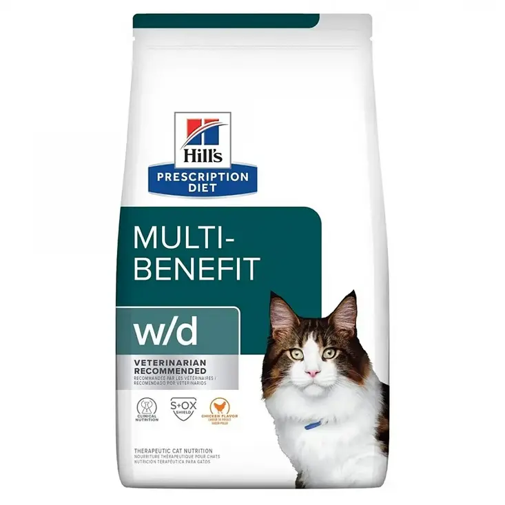 Hill's Prescription Diet w/d Multi-Benefit Dry Cat Food 8.5lbs