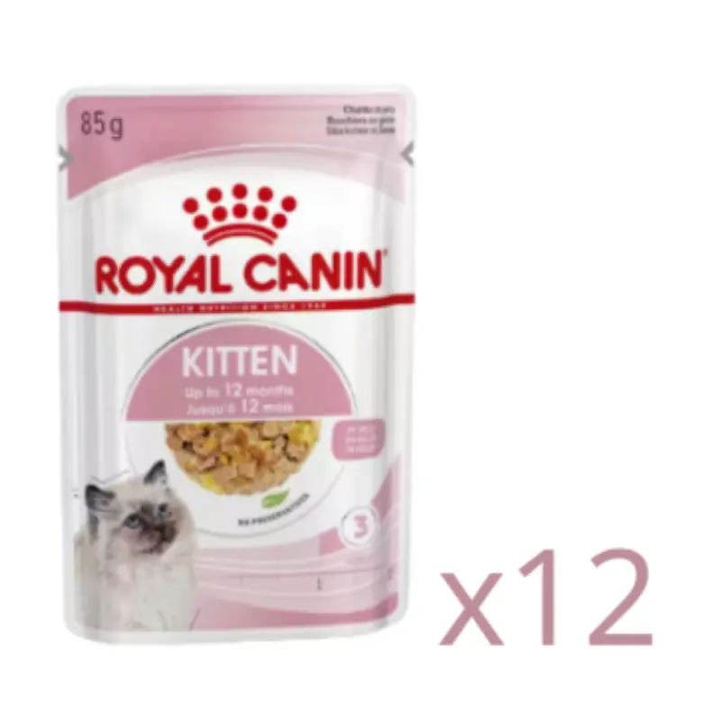 Royal Canin 幼貓營養主食濕糧（啫喱）85克x12