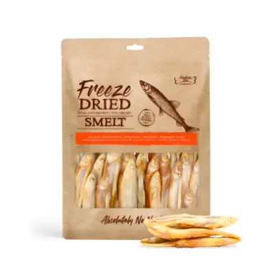Absolute Bites Freeze Dried Smelt Fish Dog Treats 40g