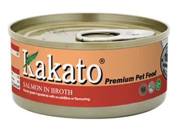 Kakato 卡格 三文魚、魚湯 罐頭 170g  (貓狗適用)