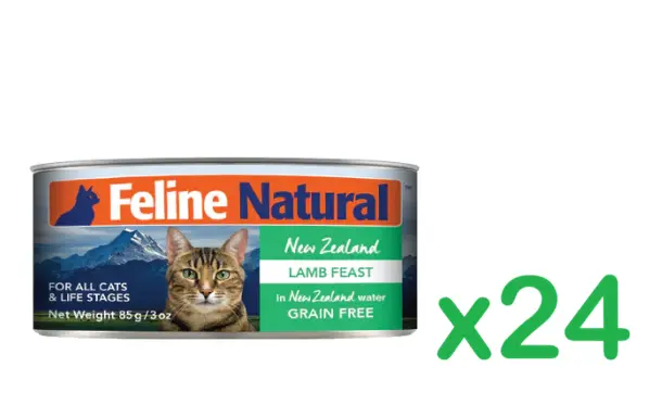 Feline Natural F9 Lamb Feast Canned Cat Food 85g x24
