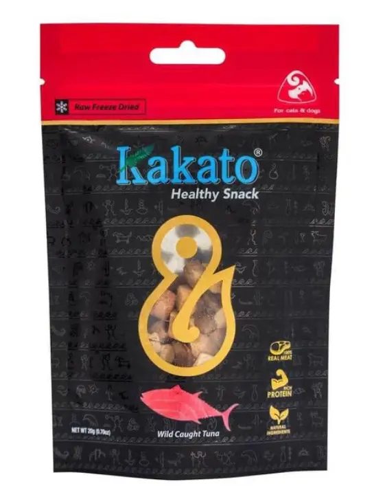 Kakato 卡格 純肉凍乾野生捕撈吞拿魚 貓小食 狗小食 20g