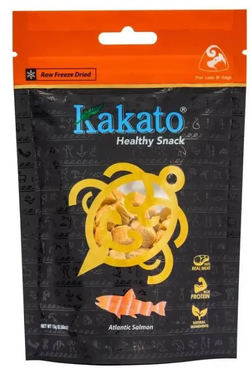 Kakato 卡格 純肉凍乾大西洋三文魚 貓小食 狗小食 20g 