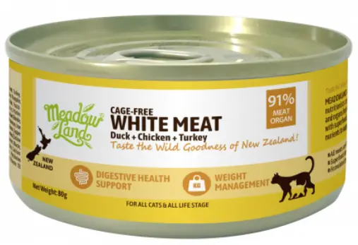 Meadow Land 白肉配方 (放養鴨肉+雞肉+火雞肉) 主食貓罐頭 貓糧 80g