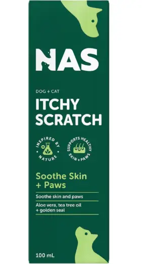 Natural Animal Solutions (NAS) Itchy Scratch Spray For Cats & Dogs 100ml
