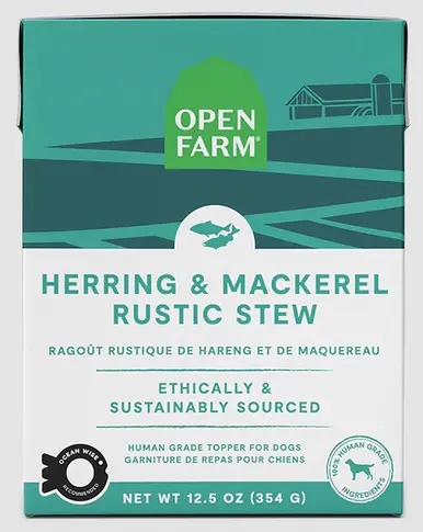 Open Farm Herring & Mackerel Rustic Stew Wet Dog Food 12.5oz