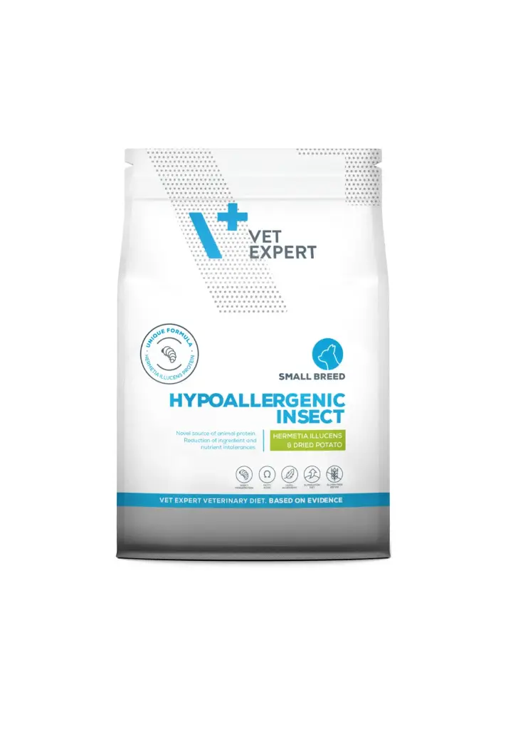 Vet Expert V+ Prescription Diet Hypoallergenic With Insect Dry Dog (Small Breed) Food 2KG