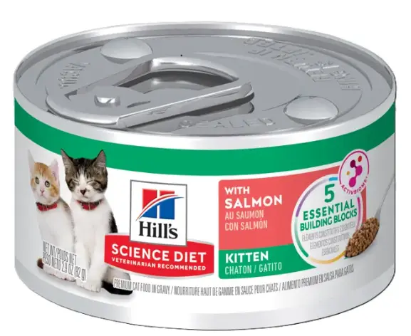 Hill's Science Diet 1歲以下幼貓  三文魚主食 貓罐頭2.9oz x24罐