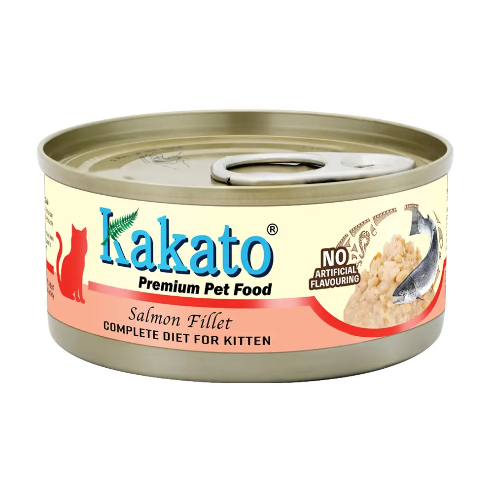 Kakato Salmon Fillet Can 70g (For Kitten)